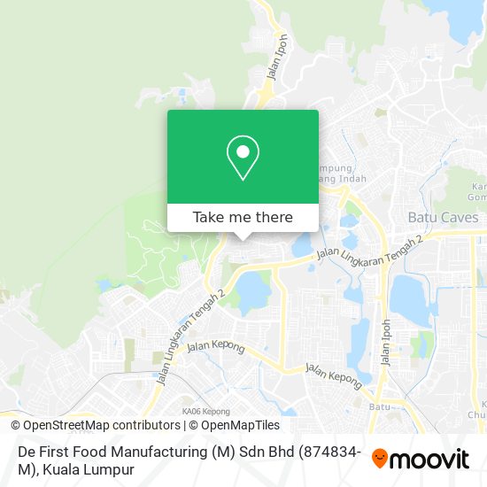 De First Food Manufacturing (M) Sdn Bhd (874834-M) map