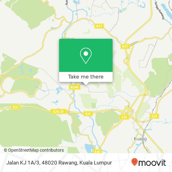 Peta Jalan KJ 1A/3, 48020 Rawang