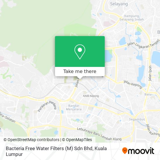 Bacteria Free Water Filters (M) Sdn Bhd map