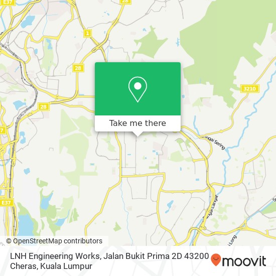 LNH Engineering Works, Jalan Bukit Prima 2D 43200 Cheras map