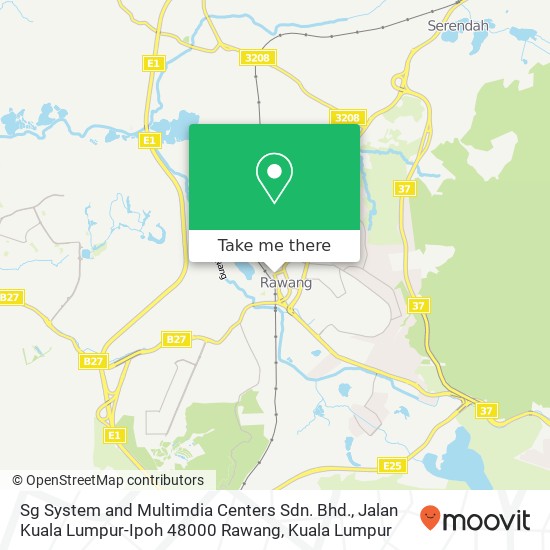 Sg System and Multimdia Centers Sdn. Bhd., Jalan Kuala Lumpur-Ipoh 48000 Rawang map