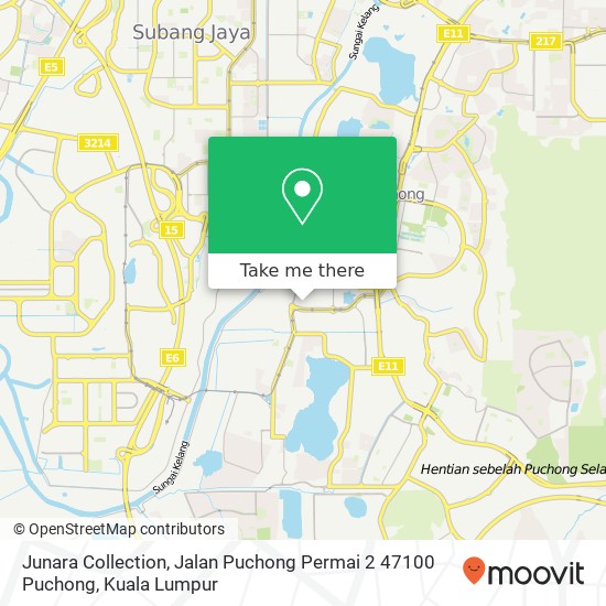 Peta Junara Collection, Jalan Puchong Permai 2 47100 Puchong