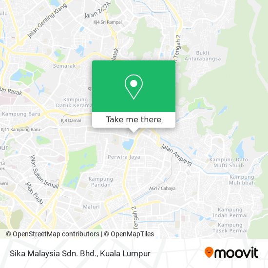 Sika Malaysia Sdn. Bhd. map