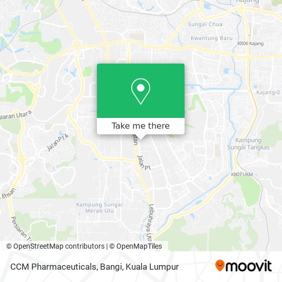 CCM Pharmaceuticals, Bangi map