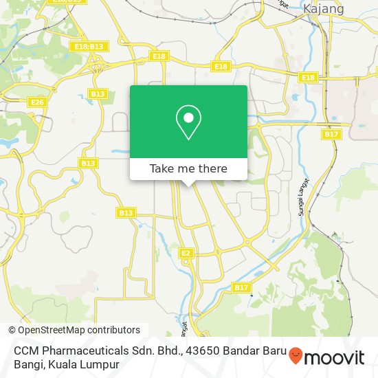 CCM Pharmaceuticals Sdn. Bhd., 43650 Bandar Baru Bangi map