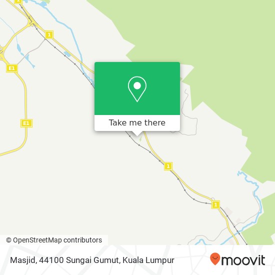 Peta Masjid, 44100 Sungai Gumut