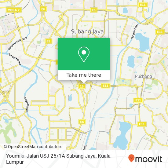 Youmiki, Jalan USJ 25 / 1A Subang Jaya map