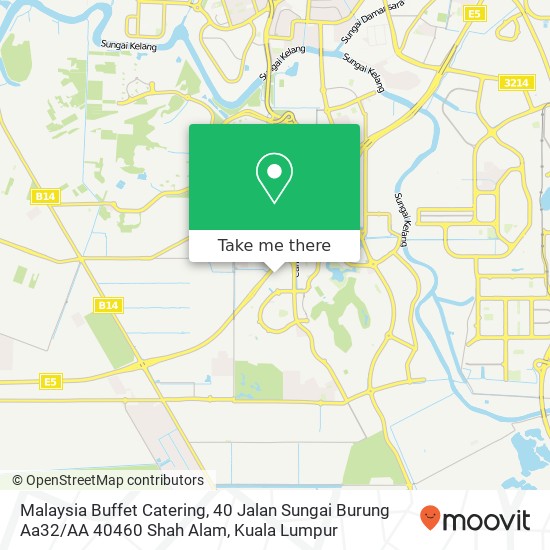Malaysia Buffet Catering, 40 Jalan Sungai Burung Aa32 / AA 40460 Shah Alam map