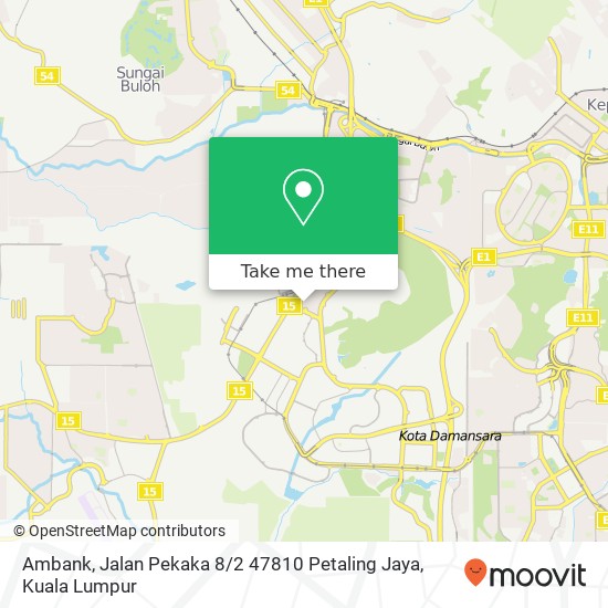 Ambank, Jalan Pekaka 8 / 2 47810 Petaling Jaya map