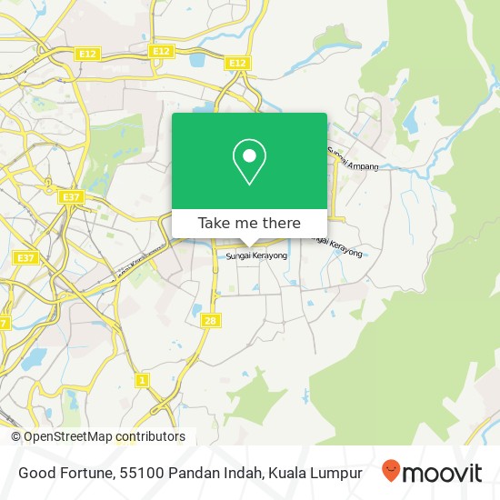 Good Fortune, 55100 Pandan Indah map