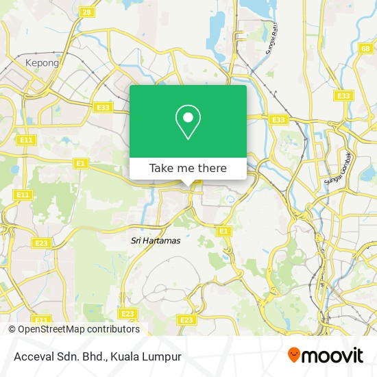Acceval Sdn. Bhd. map