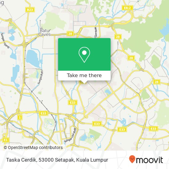 Taska Cerdik, 53000 Setapak map