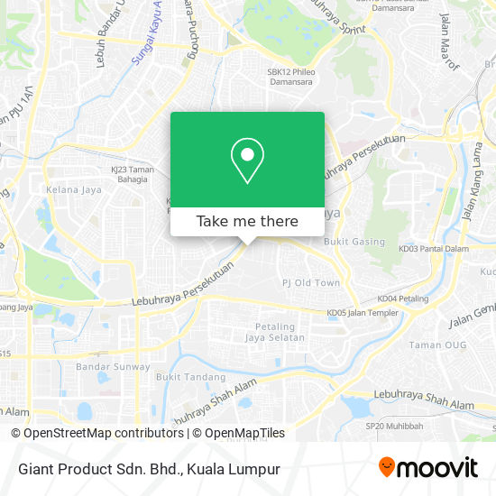 Giant Product Sdn. Bhd. map