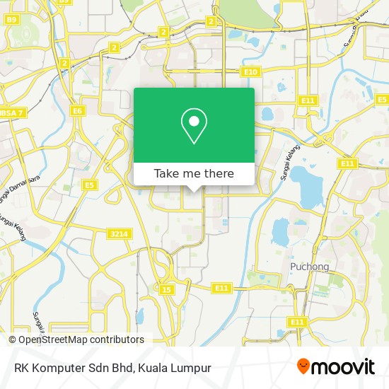 RK Komputer Sdn Bhd map