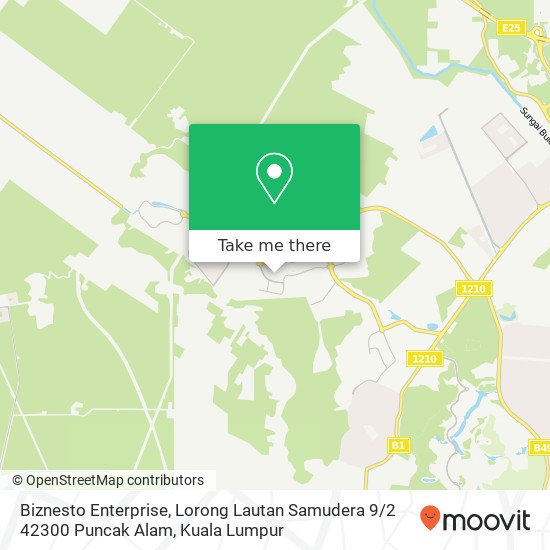 Biznesto Enterprise, Lorong Lautan Samudera 9 / 2 42300 Puncak Alam map