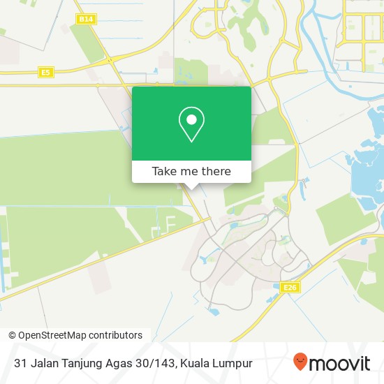 Peta 31 Jalan Tanjung Agas 30 / 143, 42450 Shah Alam