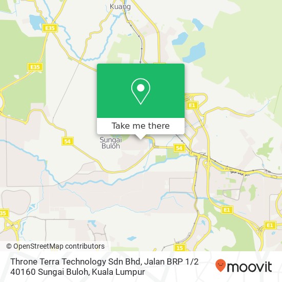 Throne Terra Technology Sdn Bhd, Jalan BRP 1 / 2 40160 Sungai Buloh map