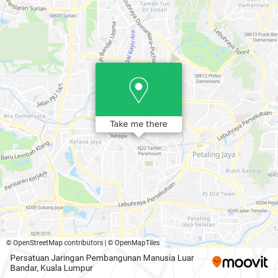 Persatuan Jaringan Pembangunan Manusia Luar Bandar map