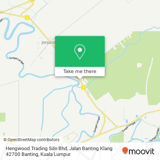 Peta Hengwood Trading Sdn Bhd, Jalan Banting Klang 42700 Banting