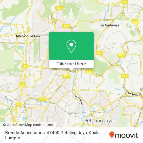 Brenda Accessories, 47400 Petaling Jaya map