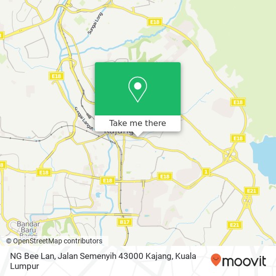 NG Bee Lan, Jalan Semenyih 43000 Kajang map