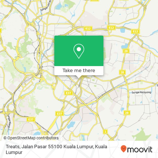 Treats, Jalan Pasar 55100 Kuala Lumpur map