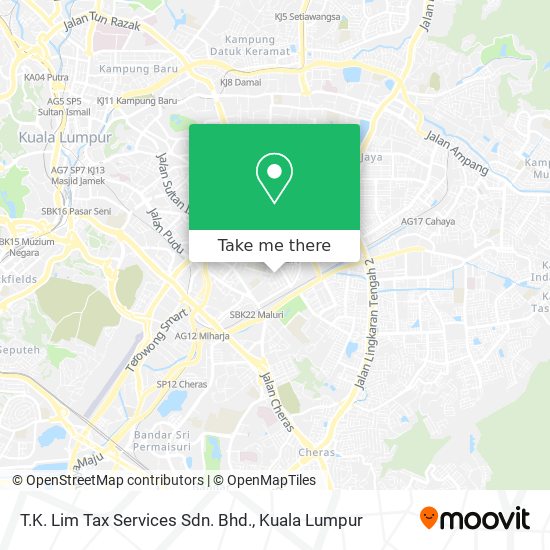 T.K. Lim Tax Services Sdn. Bhd. map