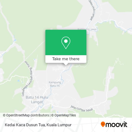 Peta Kedai Kaca Dusun Tua