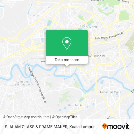 S. ALAM GLASS & FRAME MAKER map