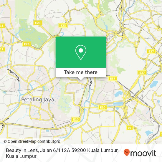 Beauty in Lens, Jalan 6 / 112A 59200 Kuala Lumpur map