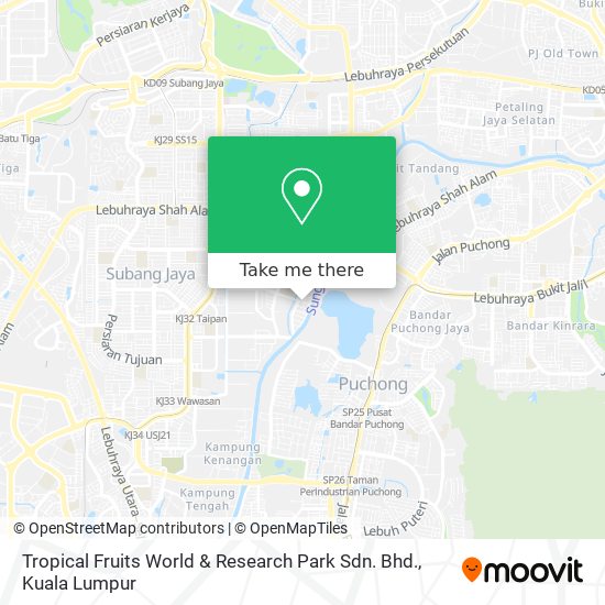 Tropical Fruits World & Research Park Sdn. Bhd. map