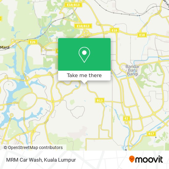 MRM Car Wash map
