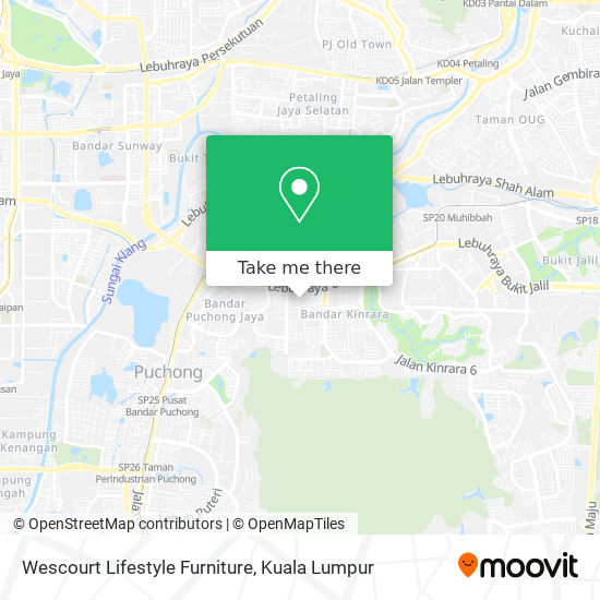 Wescourt Lifestyle Furniture map