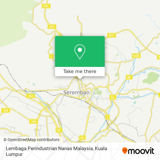 Lembaga Perindustrian Nanas Malaysia map