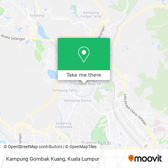 Peta Kampung Gombak Kuang
