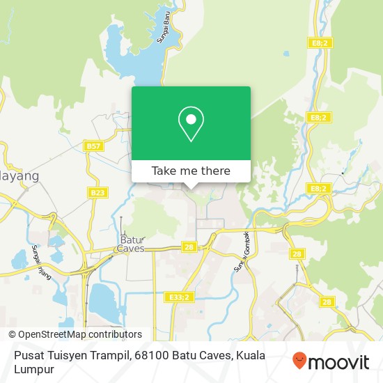 Peta Pusat Tuisyen Trampil, 68100 Batu Caves