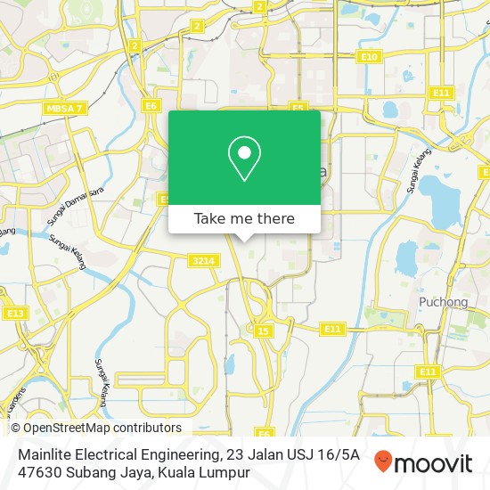 Mainlite Electrical Engineering, 23 Jalan USJ 16 / 5A 47630 Subang Jaya map