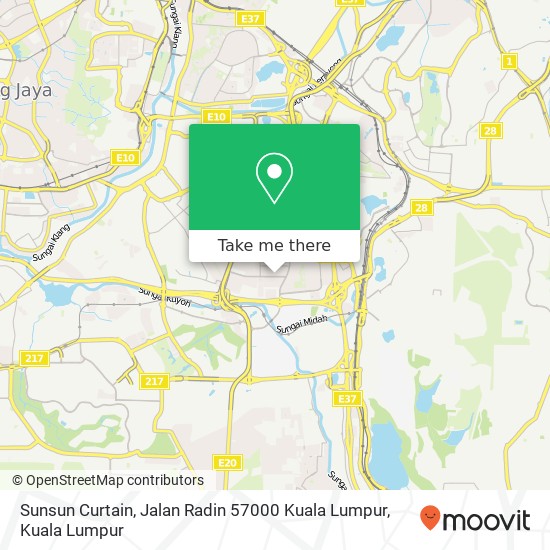 Sunsun Curtain, Jalan Radin 57000 Kuala Lumpur map