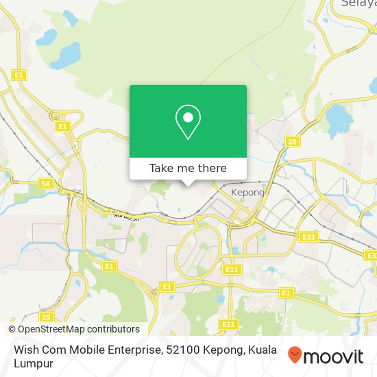 Wish Com Mobile Enterprise, 52100 Kepong map