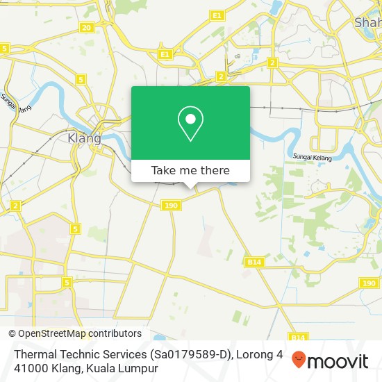 Thermal Technic Services (Sa0179589-D), Lorong 4 41000 Klang map