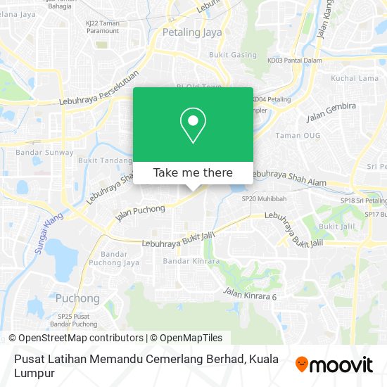 Pusat Latihan Memandu Cemerlang Berhad map