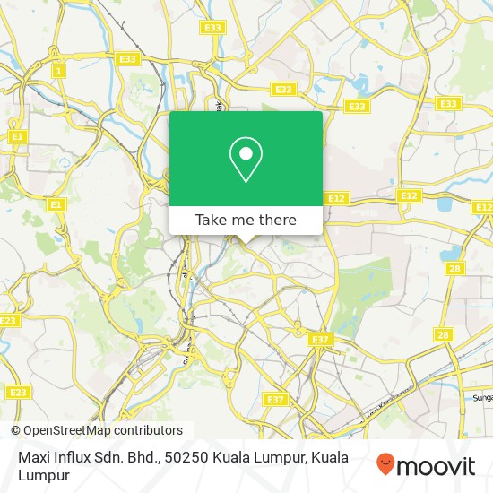 Maxi Influx Sdn. Bhd., 50250 Kuala Lumpur map