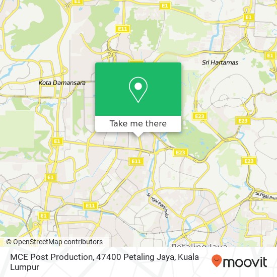 MCE Post Production, 47400 Petaling Jaya map