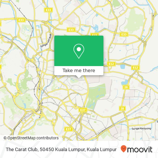 Peta The Carat Club, 50450 Kuala Lumpur