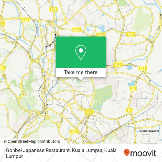 Gonbei Japanese Restaurant, Kuala Lumpur map