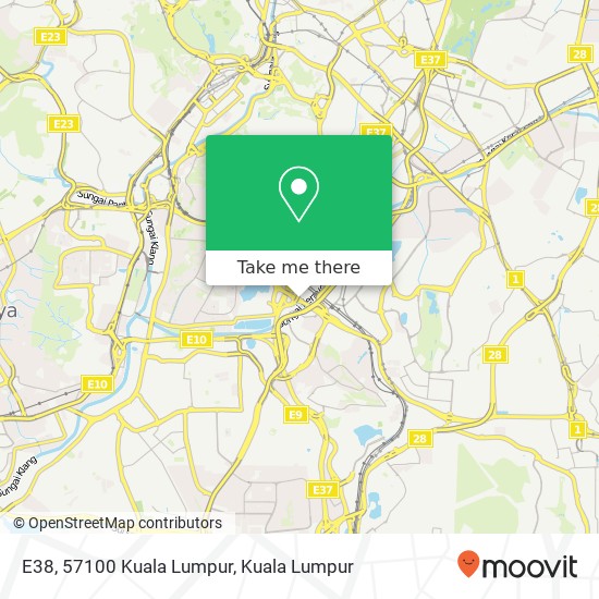 E38, 57100 Kuala Lumpur map