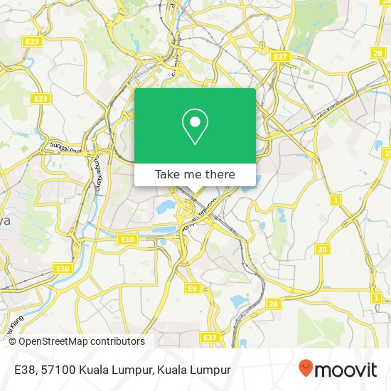 E38, 57100 Kuala Lumpur map