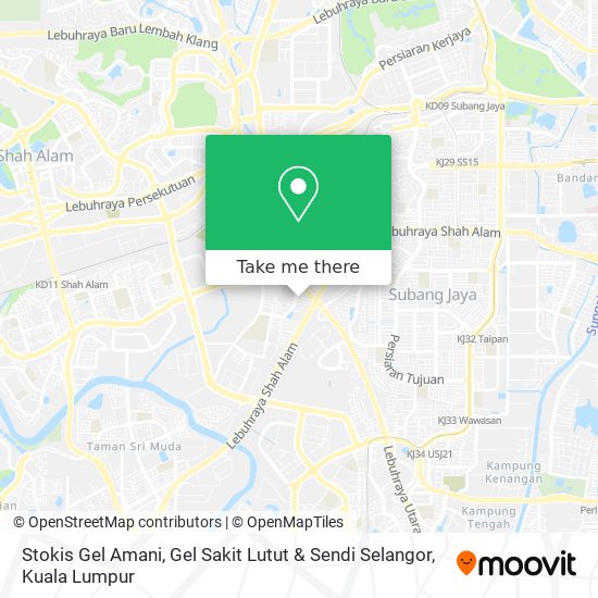 Stokis Gel Amani, Gel Sakit Lutut & Sendi Selangor map