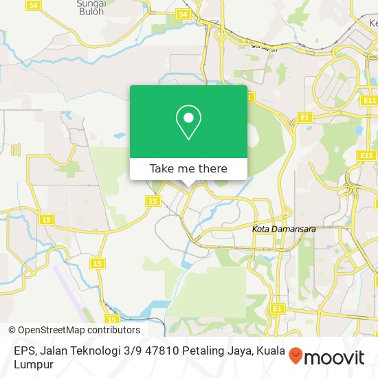 EPS, Jalan Teknologi 3 / 9 47810 Petaling Jaya map