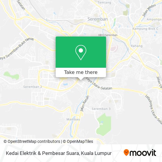 Kedai Elektrik & Pembesar Suara map